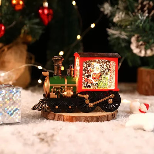 Train Magique Couleurs, modèle Père Noël, sur la neige